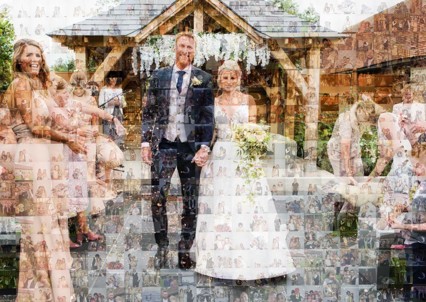 wedding photo mosaic hire