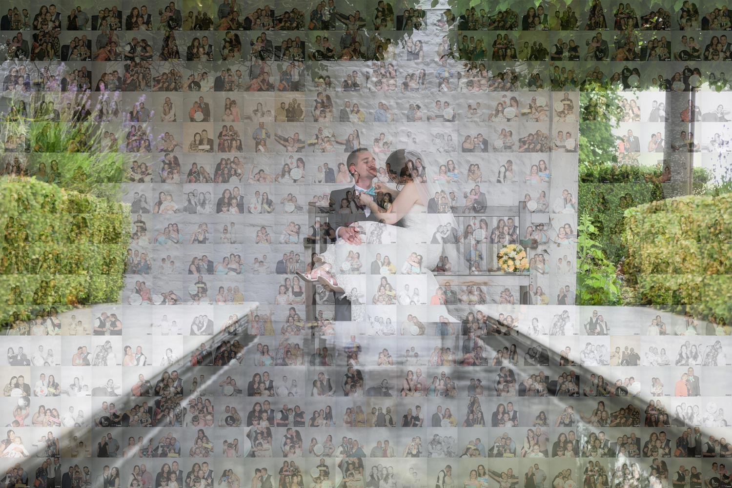 photo mosaic wall